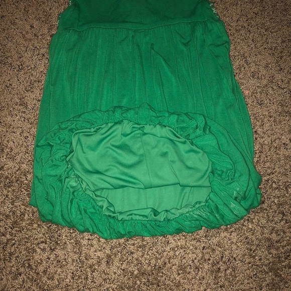 Sequin Hearts Green Bubble Dress - Size Medium - Picture 5 of 7